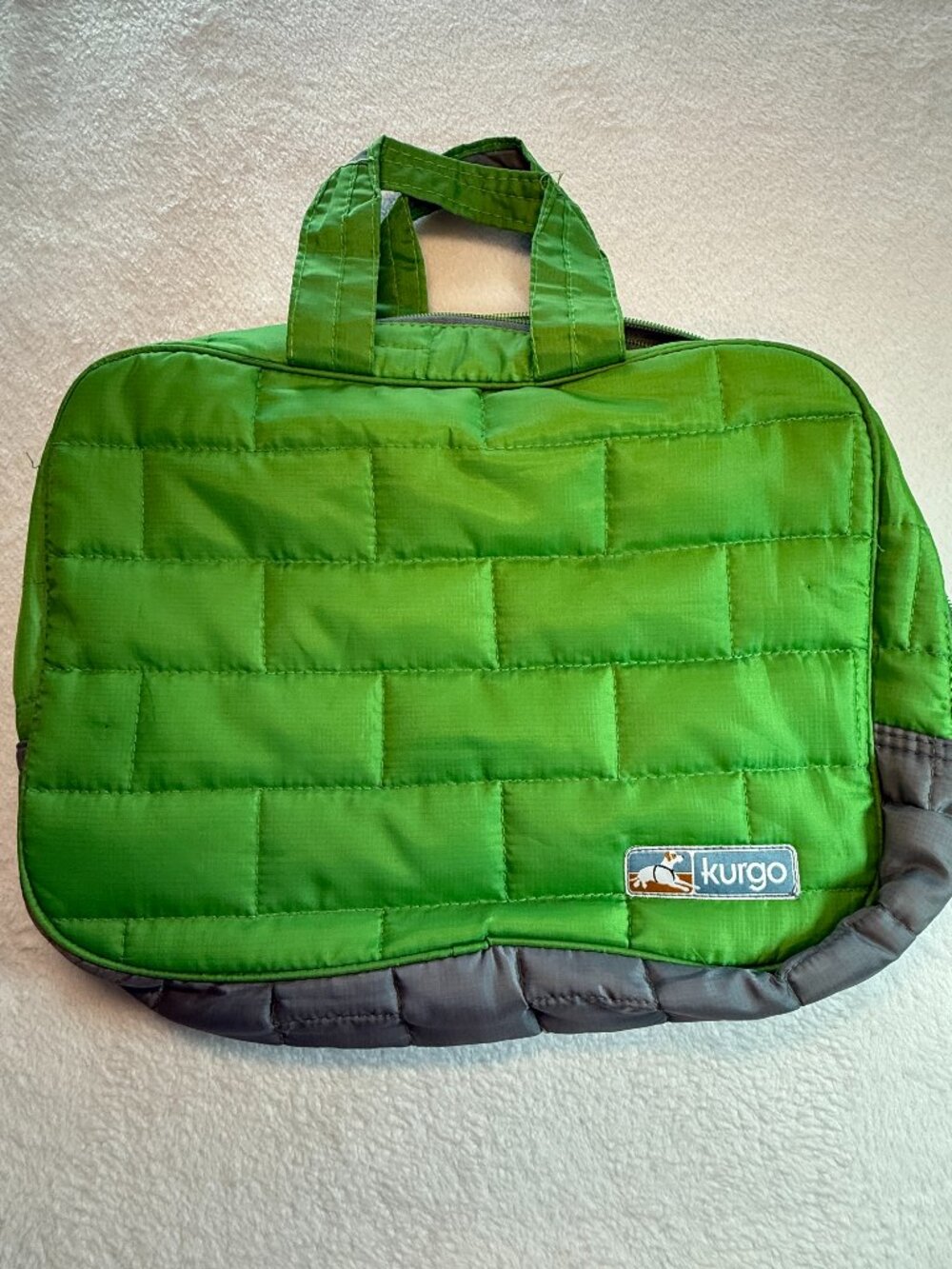 Kurgo Green Quilted Dog Travel Bag 1